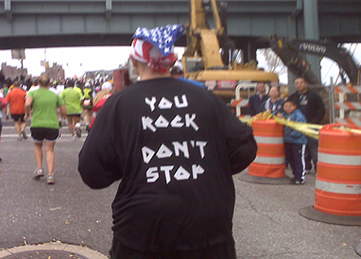 marathon message t-shirt